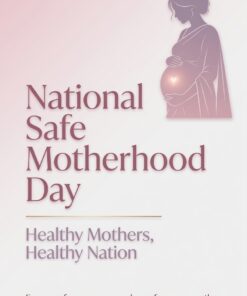 National Safe Motherhood Day India Awareness Social Media Design