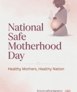 National Safe Motherhood Day India Awareness Social Media Design