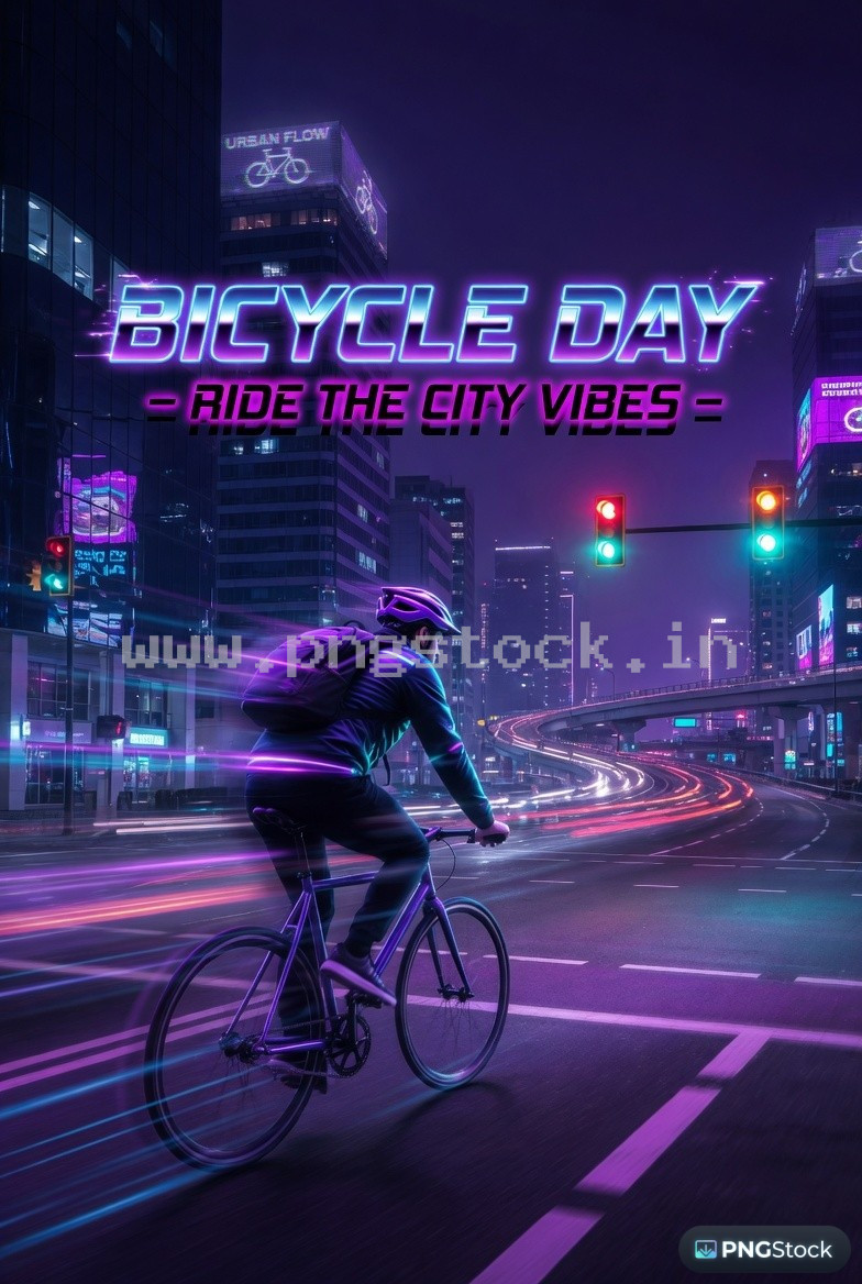 Bicycle Day Social Media Post Design Template Free Download for Modern Promotion
