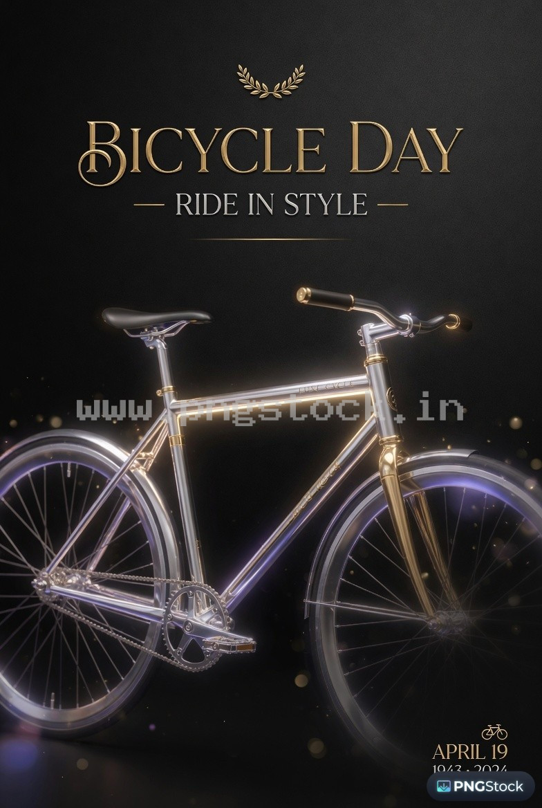 Bicycle Day Social Media Post Design Template Free Download for Modern Promotion