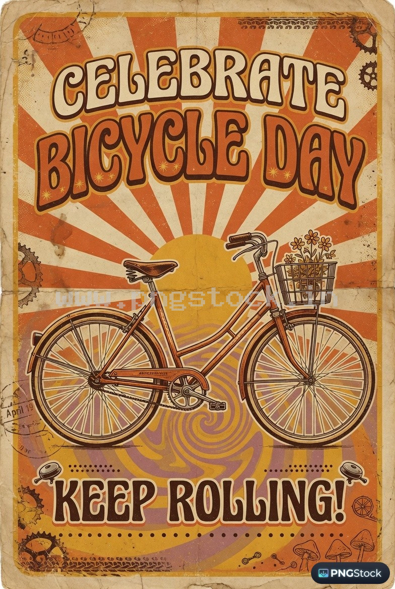 Bicycle Day Social Media Post Design Template Free Download for Modern Promotion