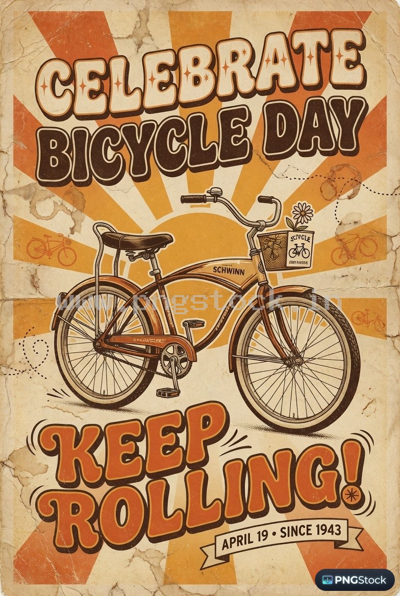 Bicycle Day Social Media Post Design Template Free Download for Modern Promotion