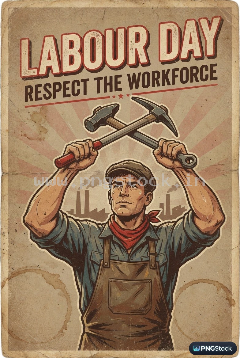 Labour Day Social Media Post Design Template Free Download for Workers Celebration Content