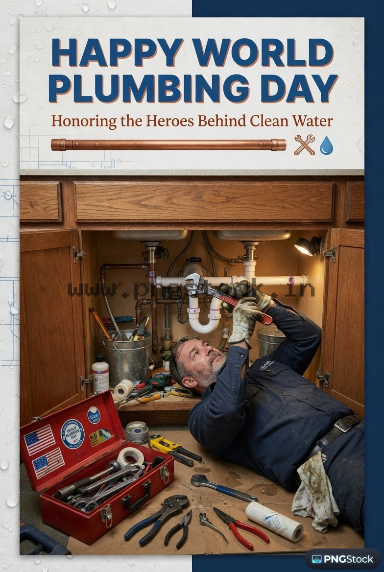 World Plumbing Day Social Media Post with Modern Creative Design