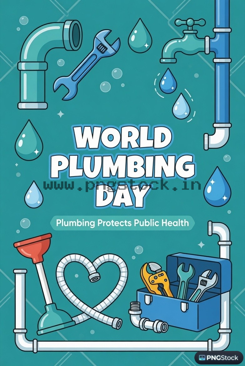 World Plumbing Day Social Media Post with Modern Creative Design