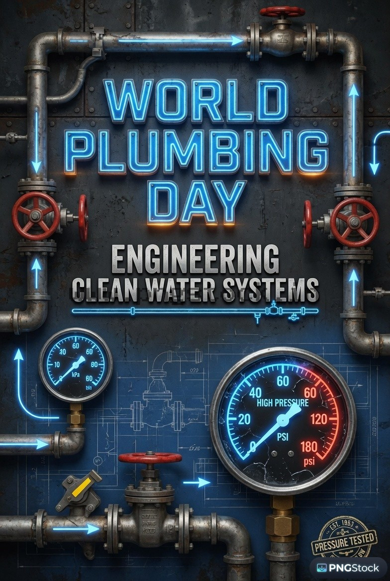 World Plumbing Day Social Media Post with Modern Creative Design