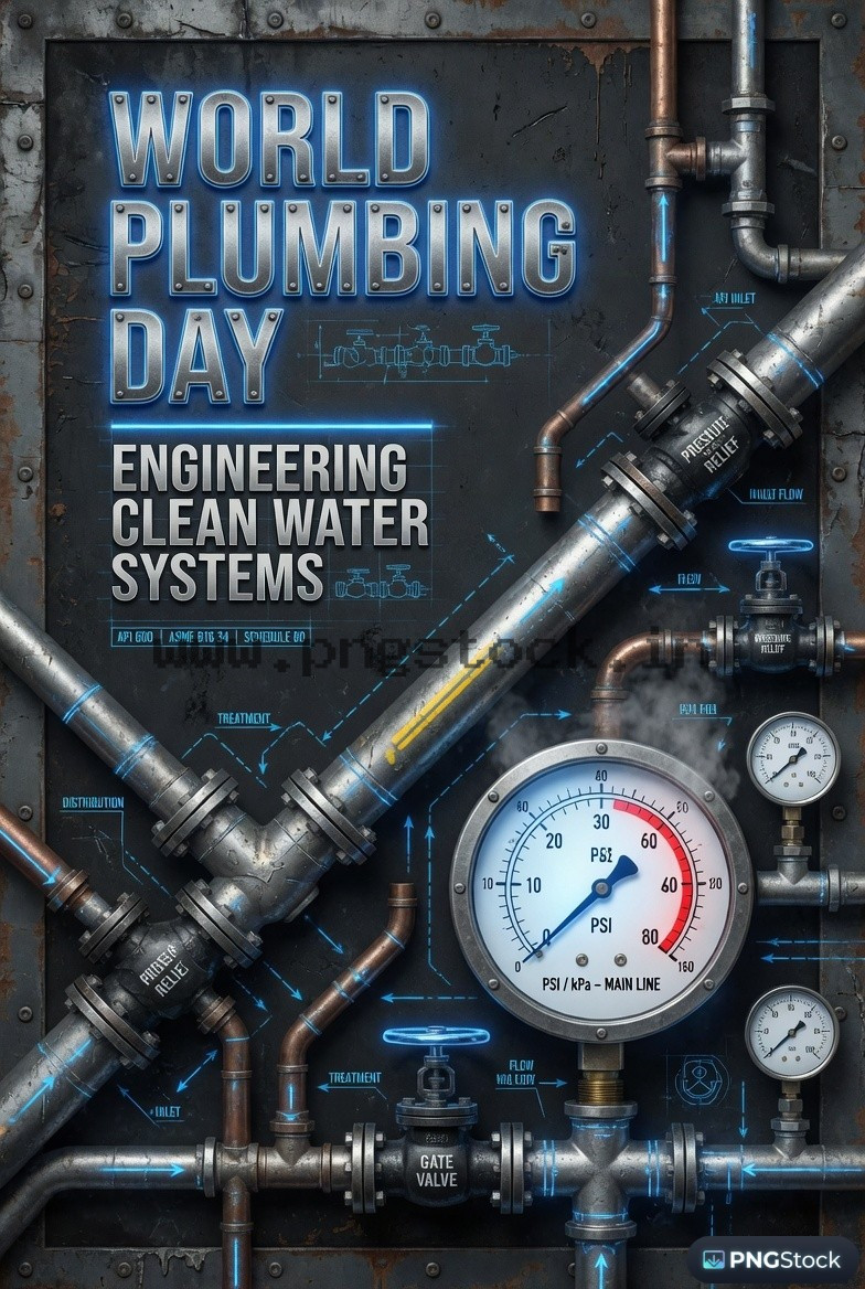 World Plumbing Day Social Media Post with Modern Creative Design
