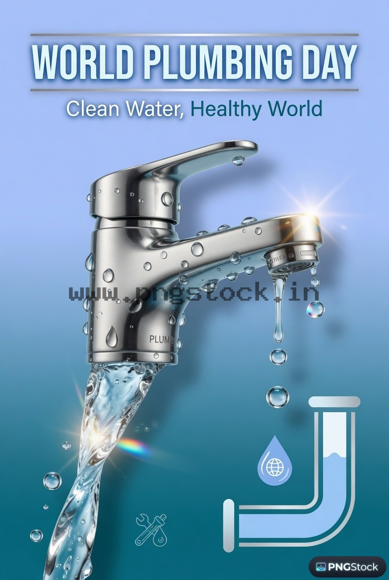 World Plumbing Day Social Media Post with Modern Creative Design