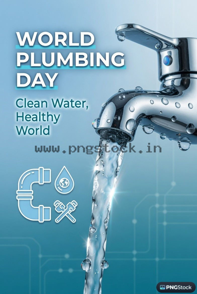 World Plumbing Day Social Media Post with Modern Creative Design