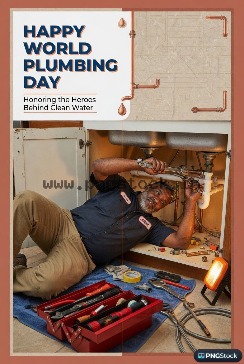 World Plumbing Day Social Media Post with Modern Creative Design
