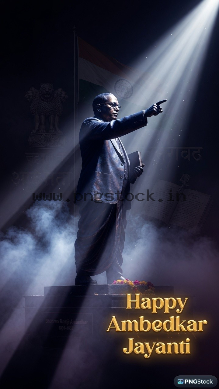 Happy Ambedkar Jayanti Social Media Post with Modern Tribute Design