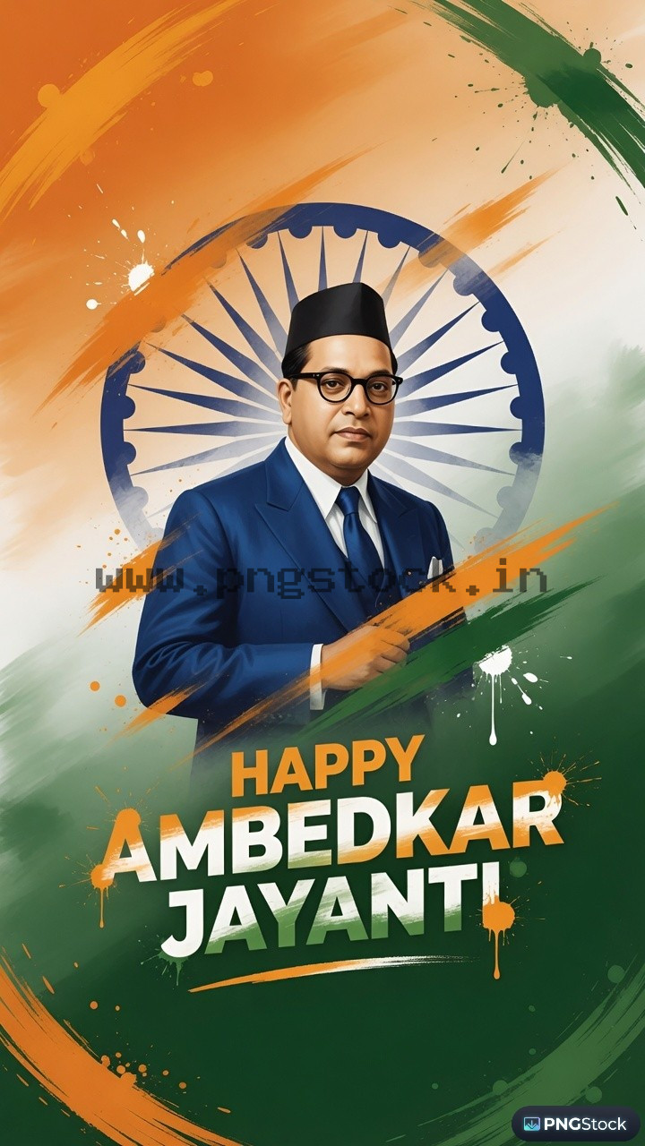 Happy Ambedkar Jayanti Social Media Post with Modern Tribute Design