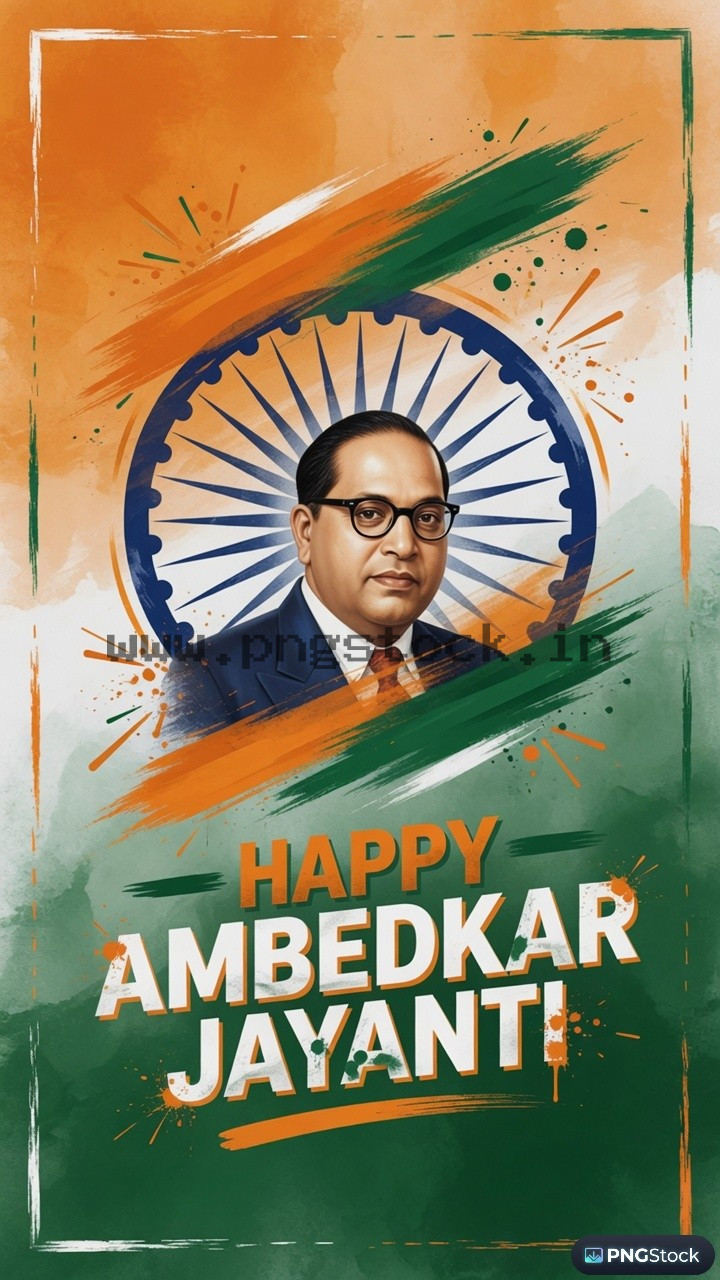 Happy Ambedkar Jayanti Social Media Post with Modern Tribute Design