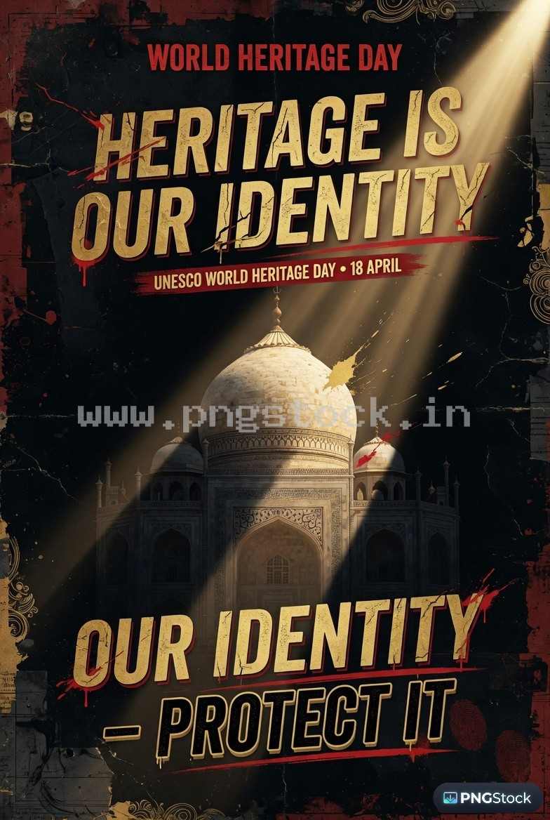 World Heritage Day Social Media Post Template Design for Cultural Awareness Free Download