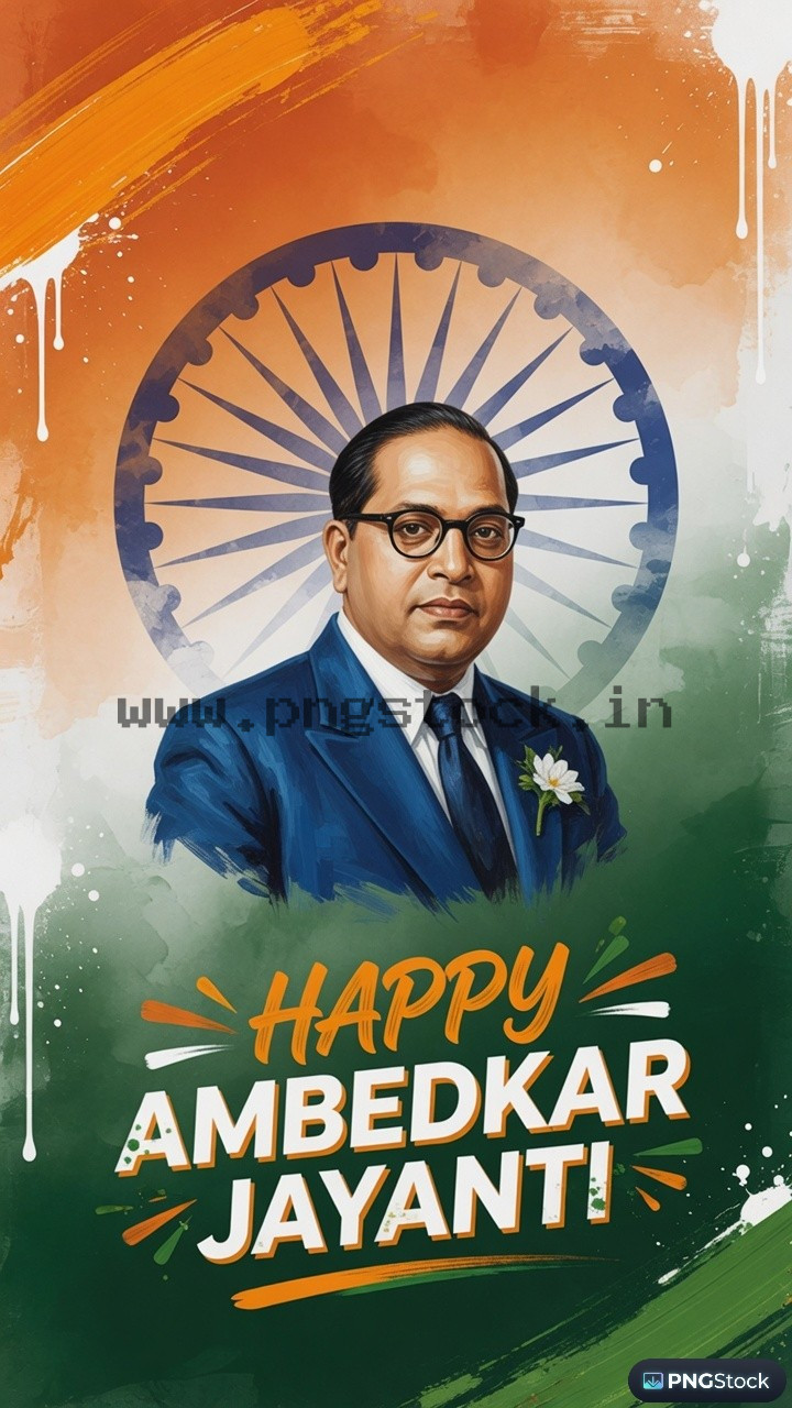 Happy Ambedkar Jayanti Social Media Post with Modern Tribute Design