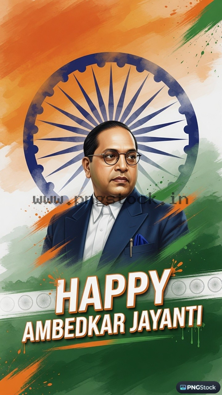 Happy Ambedkar Jayanti Social Media Post with Modern Tribute Design