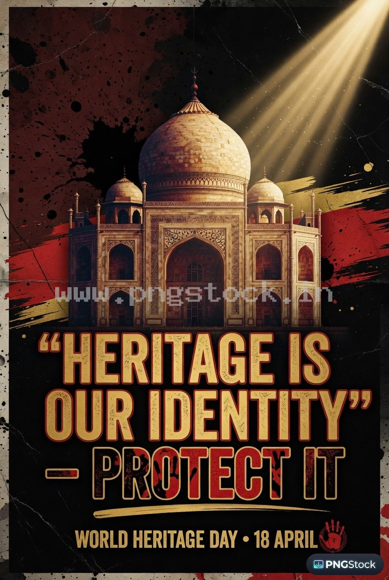 World Heritage Day Social Media Post Template Design for Cultural Awareness Free Download