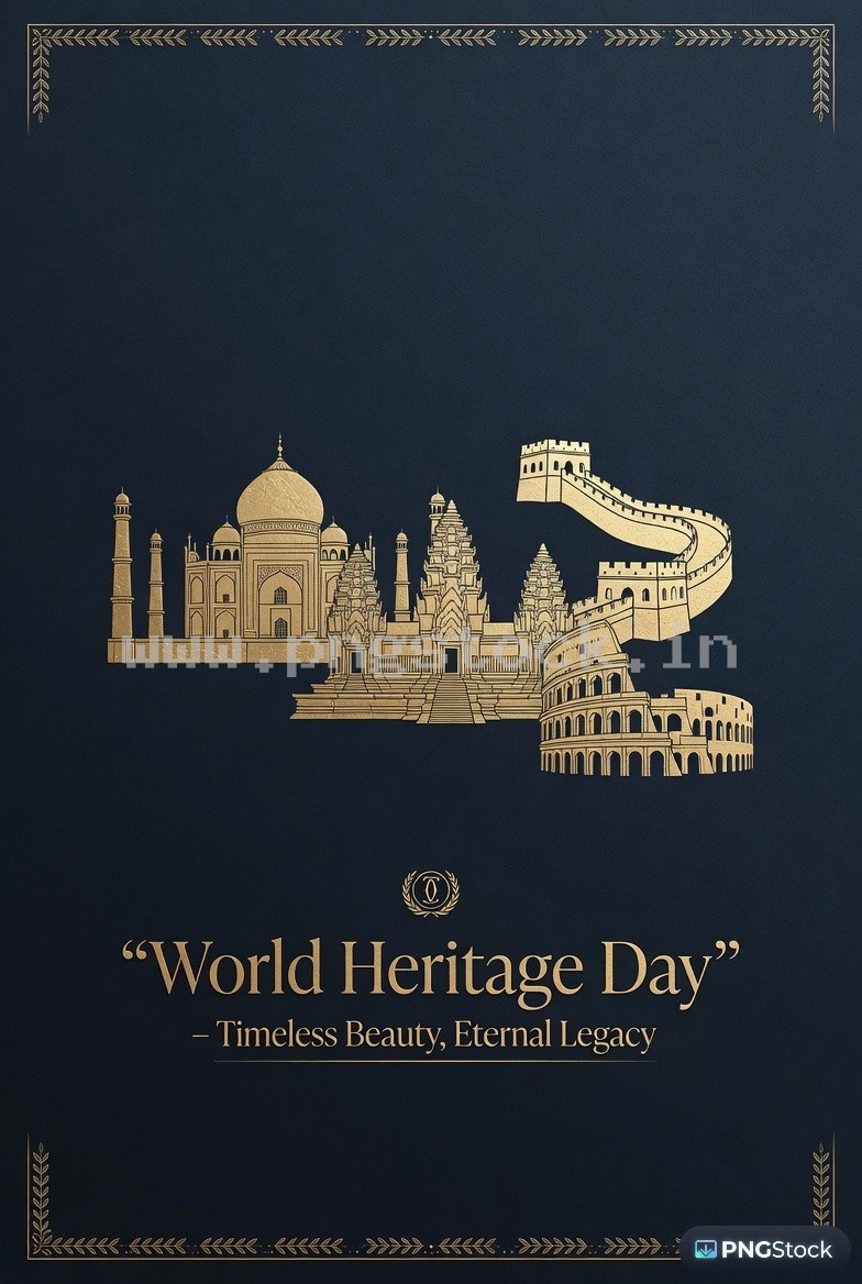World Heritage Day Social Media Post Template Design for Cultural Awareness Free Download