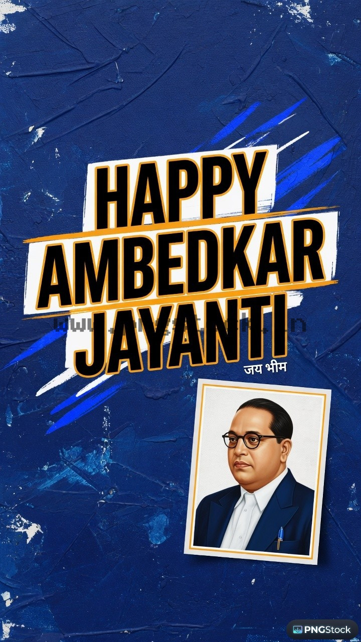 Happy Ambedkar Jayanti Social Media Post with Modern Tribute Design