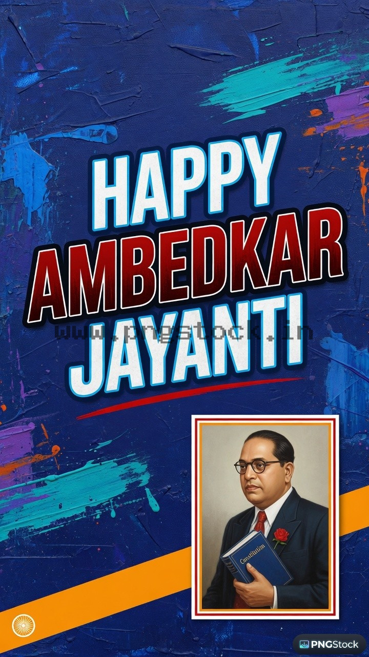 Happy Ambedkar Jayanti Social Media Post with Modern Tribute Design