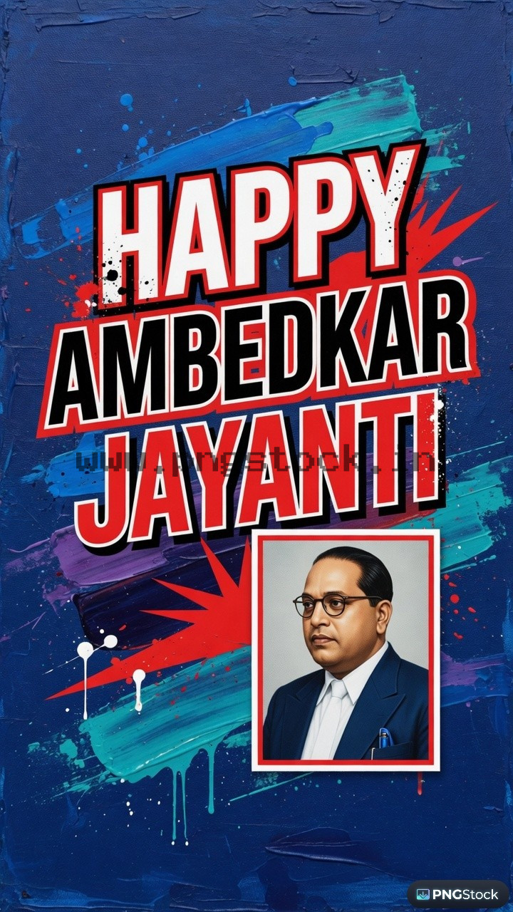Happy Ambedkar Jayanti Social Media Post with Modern Tribute Design