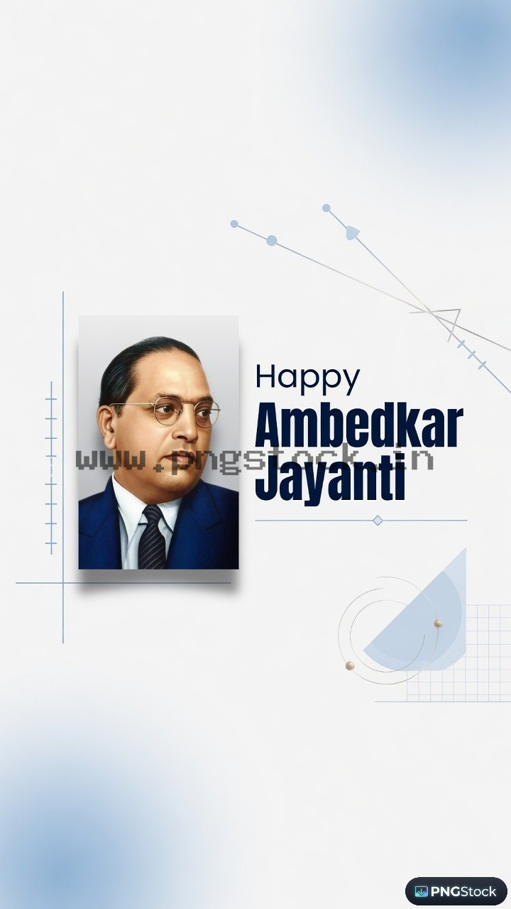 Happy Ambedkar Jayanti Social Media Post with Modern Tribute Design