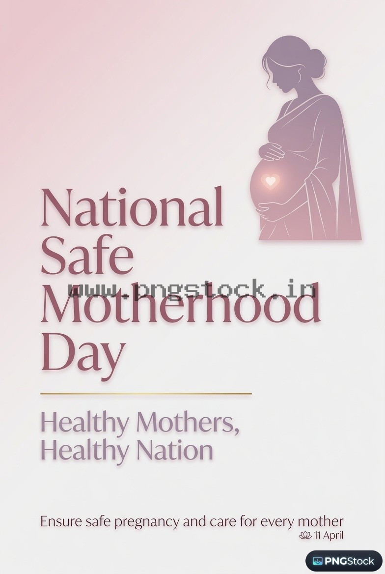 National Safe Motherhood Day India Awareness Social Media Design