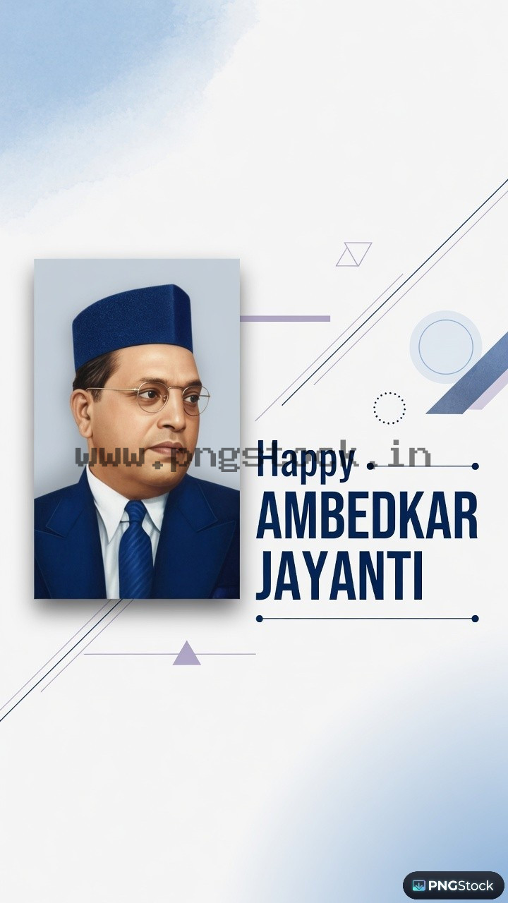 Happy Ambedkar Jayanti Social Media Post with Modern Tribute Design