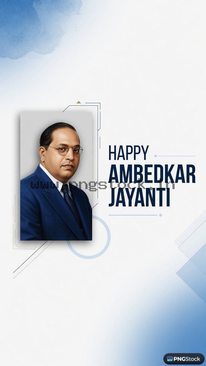 Happy Ambedkar Jayanti Social Media Post with Modern Tribute Design