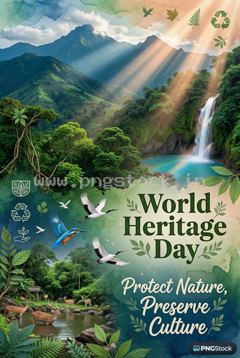 World Heritage Day Social Media Post Template Design for Cultural Awareness Free Download