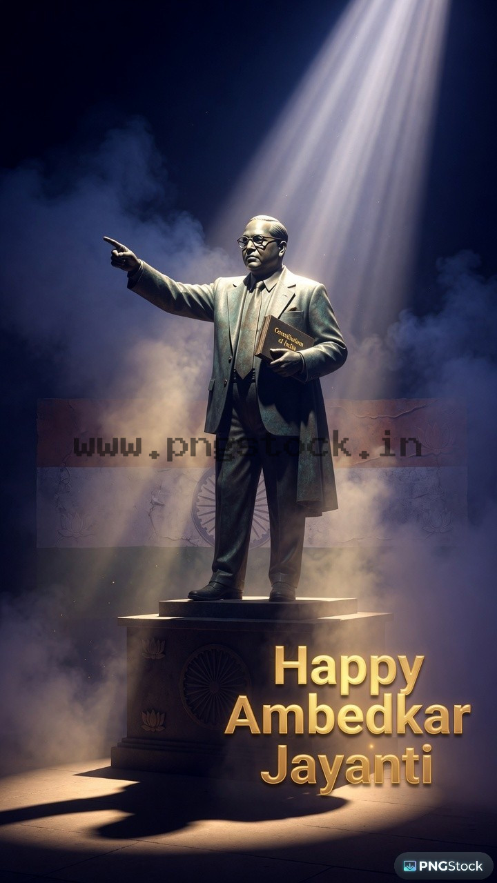 Happy Ambedkar Jayanti Social Media Post with Modern Tribute Design