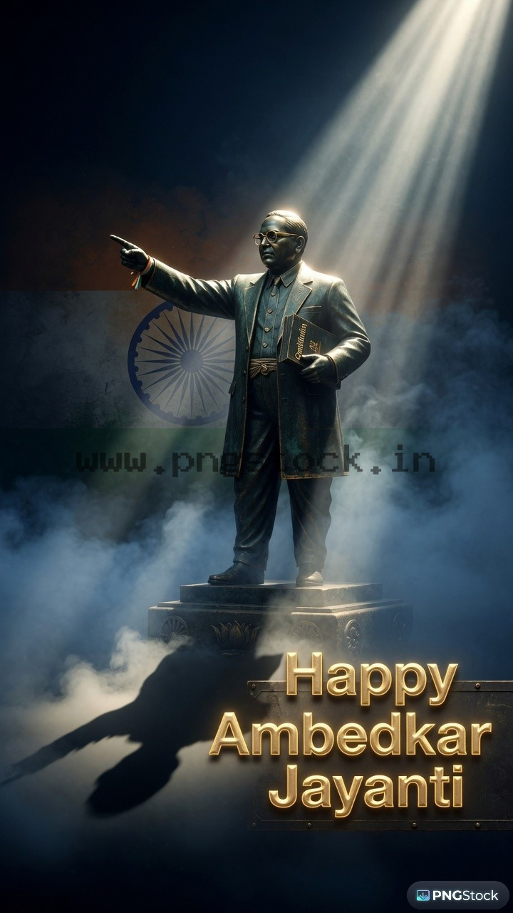 Happy Ambedkar Jayanti Social Media Post with Modern Tribute Design