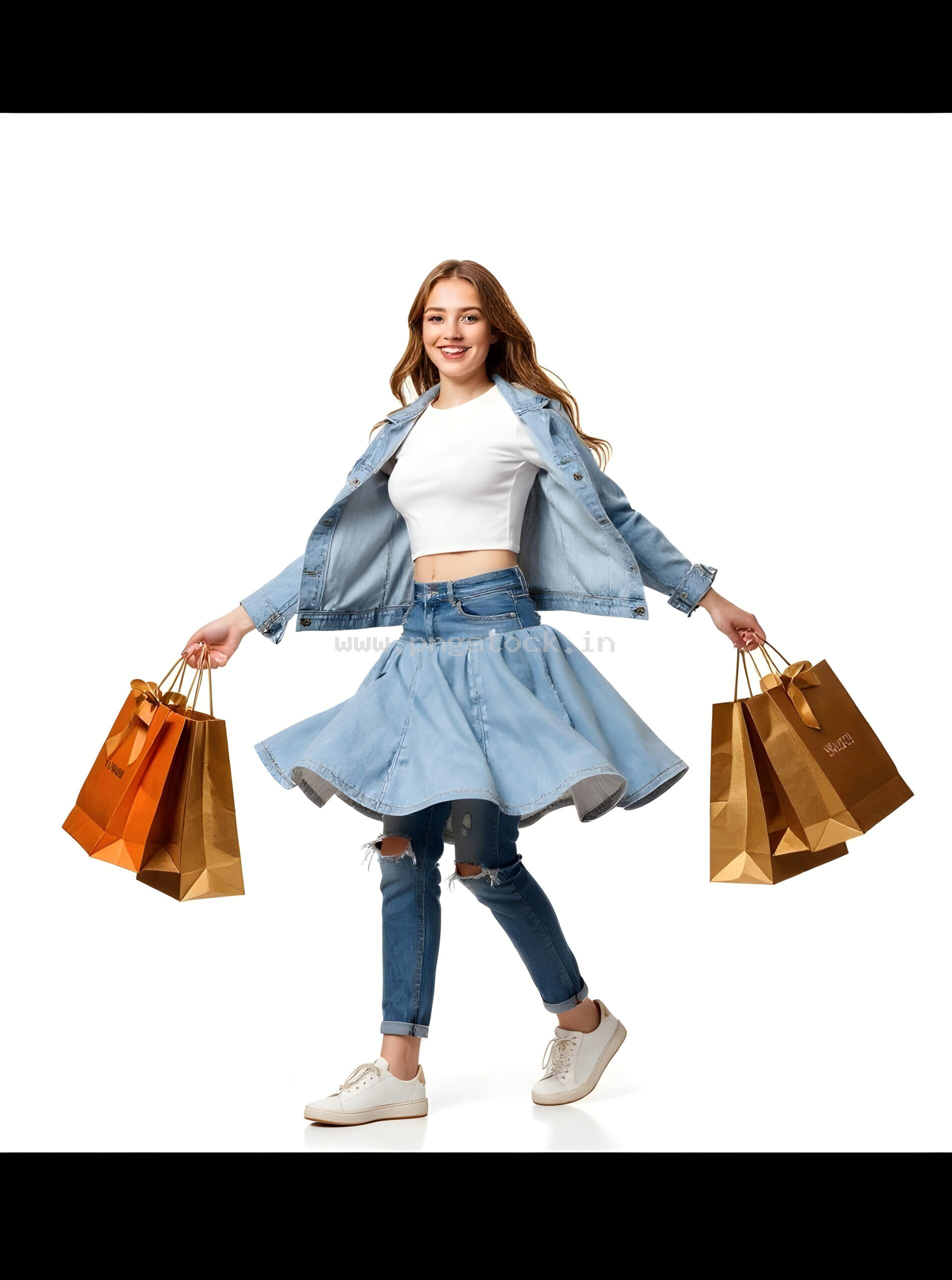 Beautiful Young Woman in Elegant Fancy Dress Showcasing Latest Fashion Style