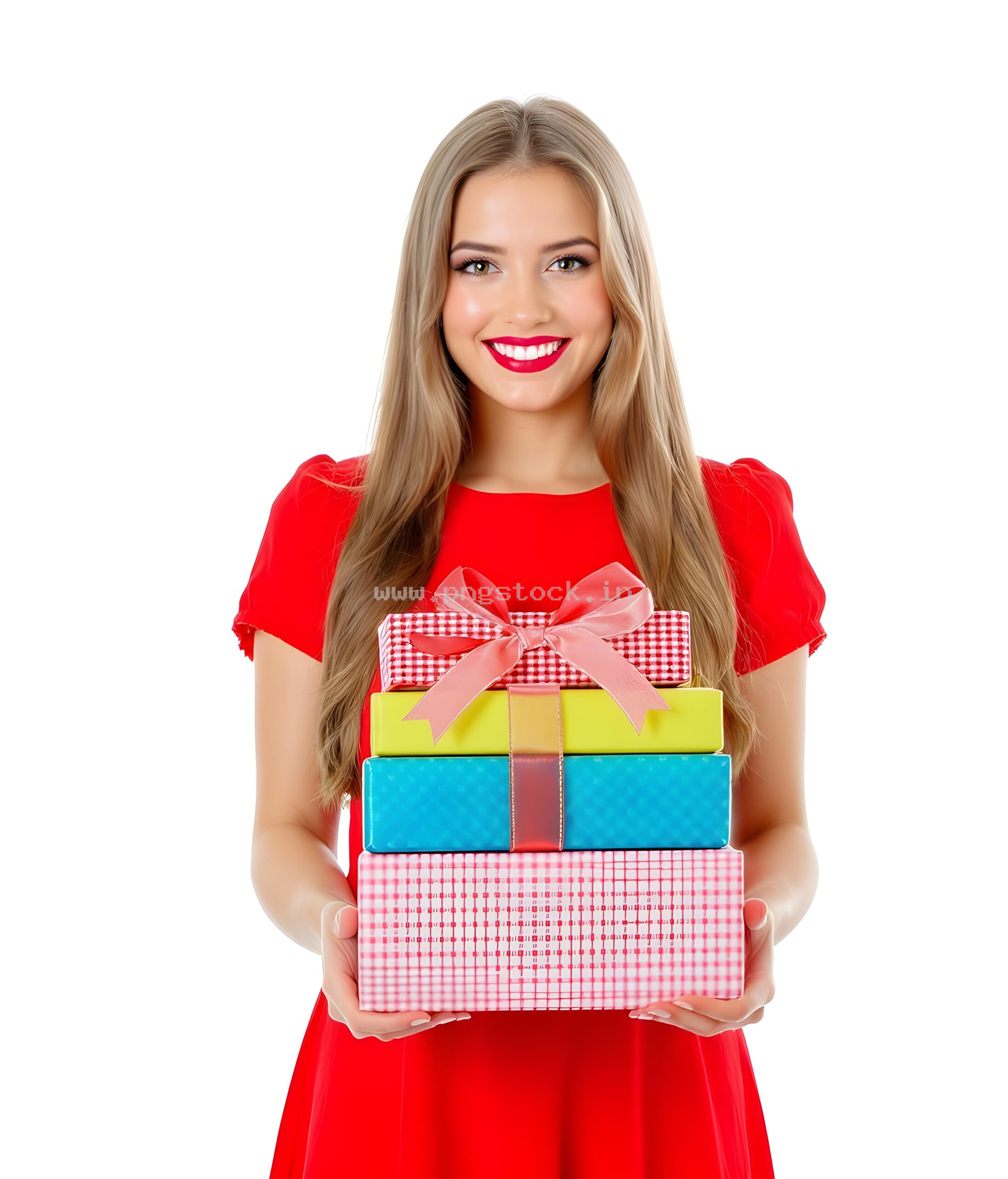 Beautiful Young Woman in Elegant Fancy Dress Showcasing Latest Fashion Style