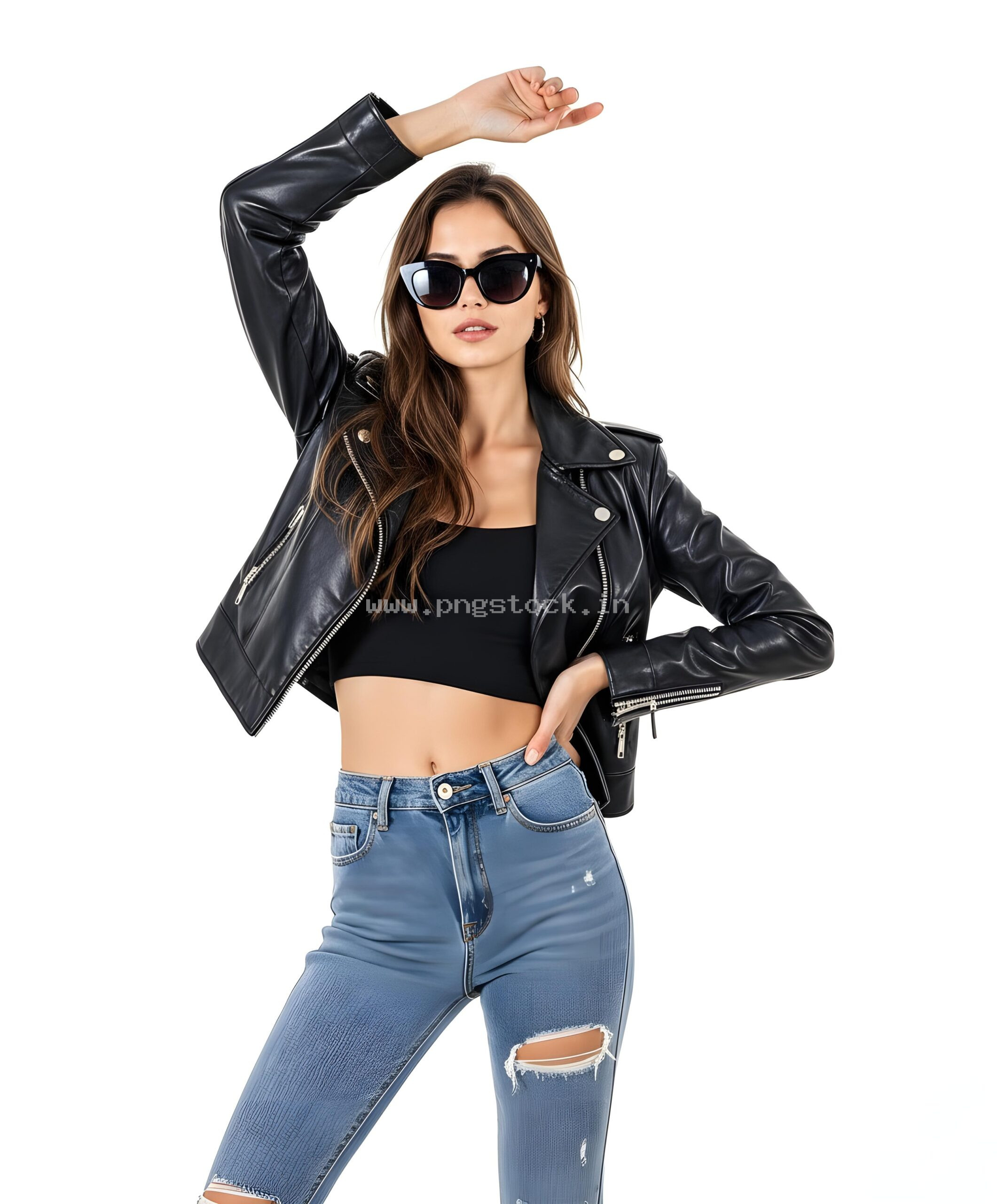 Beautiful Young Woman in Elegant Fancy Dress Showcasing Latest Fashion Style