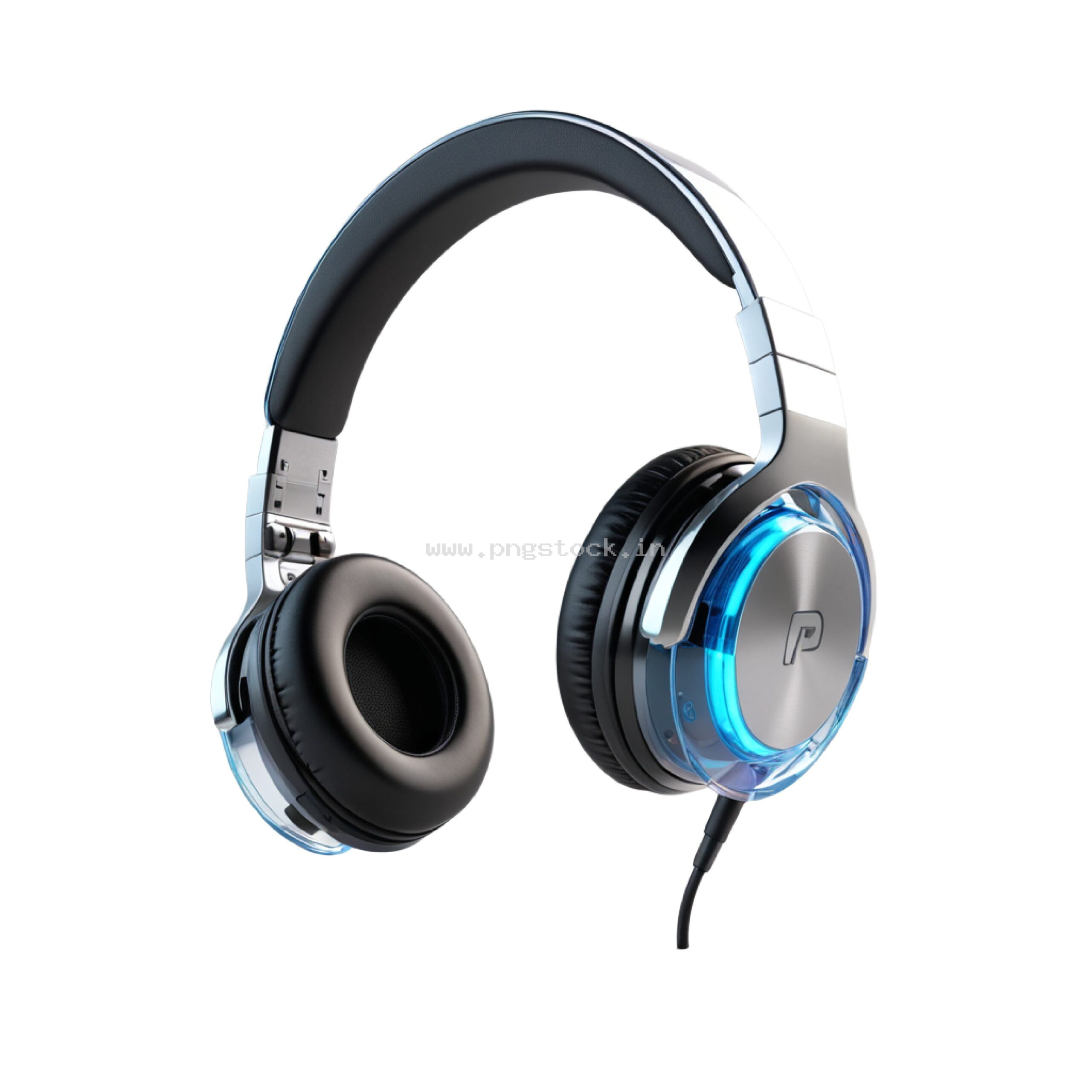 Modern Wireless Headphones Isolated on White Background for Ecommerce Product Display